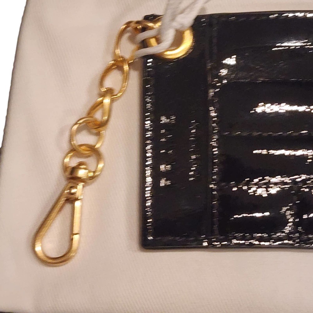FRAME Black Cardholder with Gold Chain - Picture 8 of 12